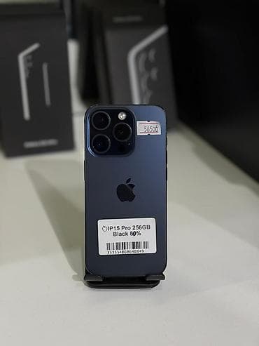 IPhone 15 Pro, Б/у, 256 ГБ, Синий, 80 %