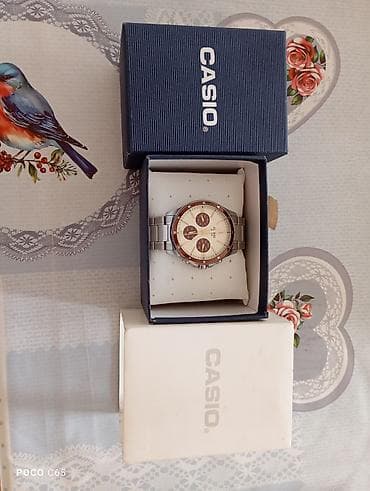 CASIO WR 50M — мужские кварцевые часы в фирменной коробке
