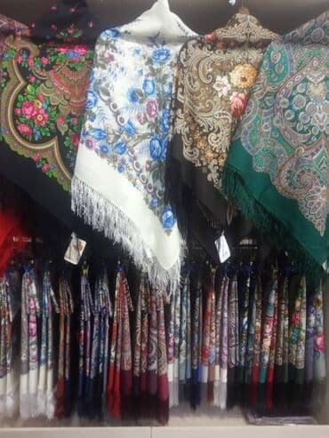 платочек: Новое поступление. Павлопосадские платки, палантины, натуральная — 1