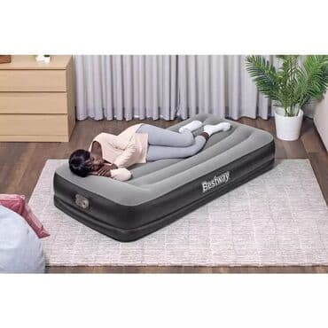 матрас кровать интекс: Надувная кровать с подголовником Bestway 67723 Tritech Airbed — 3