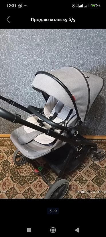 Продаю коляску б/у. почти новая подойдёт с рождения до 4 лет