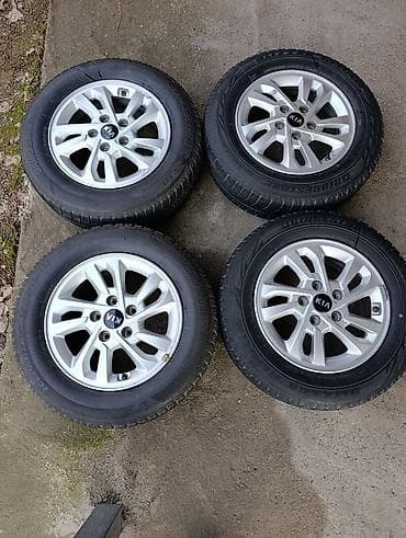 р14 185 70: Литые Диски R 15 Kia, Комплект, отверстий - 5, Б/у — 2