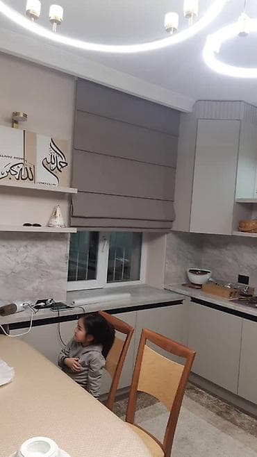 шторы римские: Лен, Изготовление на заказ, Для кухни — 3