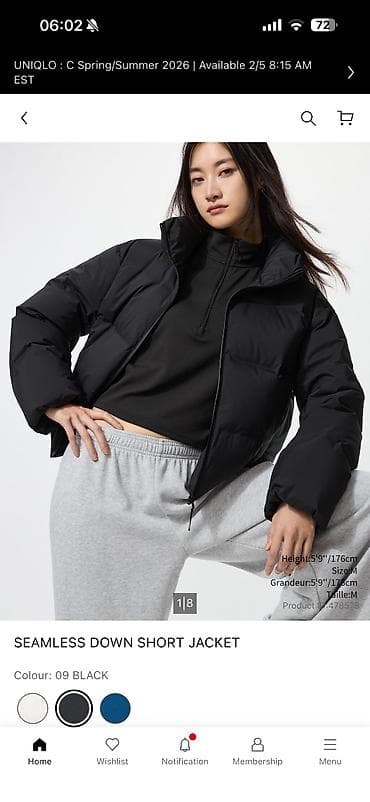 Пуховик, Короткая модель, Ультралегкий, M, XL, L at lalafo.kg Пуховик, Короткая модель, Ультралегкий, M, XL, L