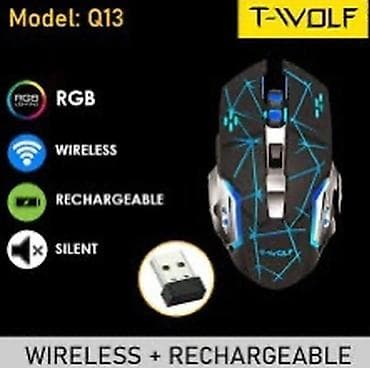 Животные: Игровая мышка для компьютера T‑Wolf Q13 - Беспроводная игровая модель — 2