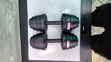 гантель переменного веса на подставке: Гантели железные разборные Вес одной гантели 15кг Общий вес 30кг — 2