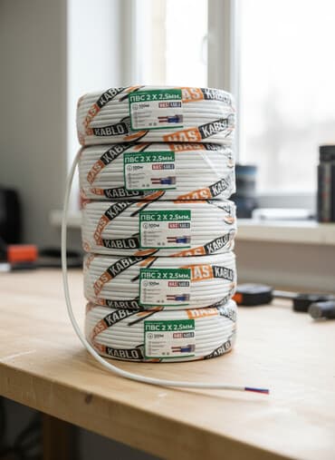 ПВС кабель, 2,5 мм, Многожильные, Количество жил: 2