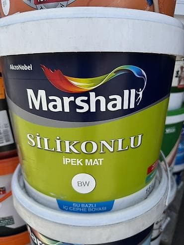 силиконовая краска: Краска Marshall Silikonlu İpek Mat (BW) - Производитель: AkzoNobel at lalafo.kg — 1 силиконовая краска: Краска Marshall Silikonlu İpek Mat (BW) - Производитель: AkzoNobel — 1