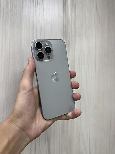 aiphon x: IPhone 16 Pro Max, Б/у, 256 ГБ, Natural Titanium, Защитное стекло, Чехол, В рассрочку, 89 % — 1