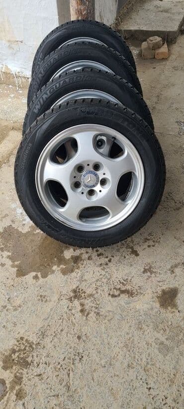 машина ман: Дөңгөлөктөр монтажда 215 / 60 / R 16, Кыш, Колдонулган, Комплект, Жеңил унаалар, Куйма, тешиктери - 5 — 2