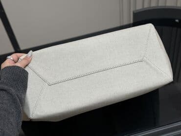 Другие комплектующие: Новая Сумка-тоут люксового качества Miu Miu из плотного бежевого — 8