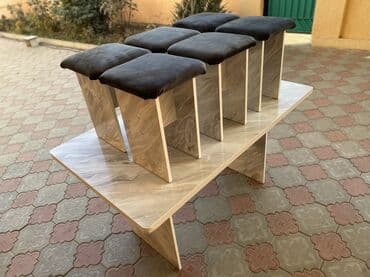 буу кухонный: Кухонный стол, Новый, Прямоугольный, Нераскладной — 2