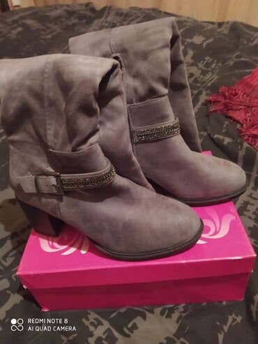 оптом ботинки: Сапоги Италия коричневый цвет разм,37,нарульный замша и мех — 11