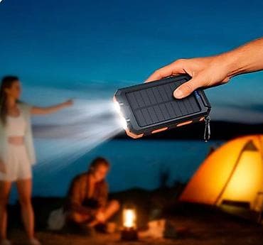 повербану: Power Bank HOCO J164 Platinum Solar Dual Lighting (8000 мА·ч), чёрный — 4