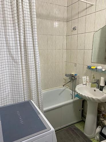 Квартиры: 1 комната, 48 м², Аламедин-1 мкр 106 серия, 1 этаж, Косметический ремонт — 3