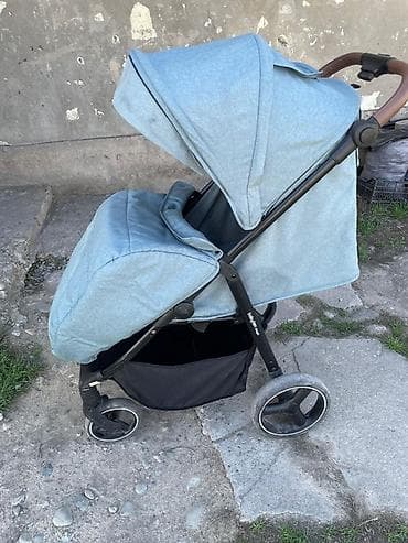 коляска детск: Прогулочная коляска Babyteen (надпись на спинке) в голубом цвете — 4