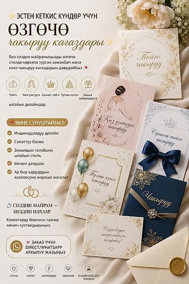 ✨ Эстен кеткис күндөр үчүн өзгөчө чакыруу кагаздары ✨ Биз сиздин