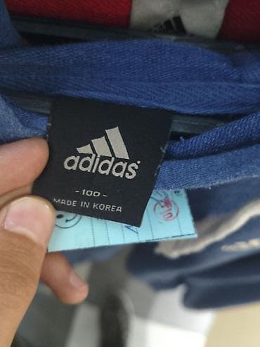 Толстовки: Продаю плотное худи Adidas с капюшоном. Цвет темно-синий меланж. Это — 3