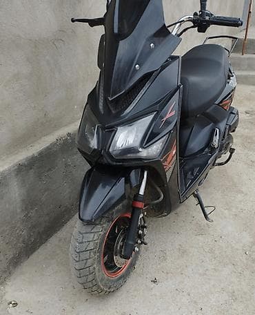 скутер n maks: Скутер JIlang, черный, спортивный дизайн 49 куб — 3