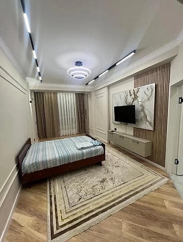 дом кажы сай: 1 комната, Люкс, элитка, Асанбай мкр, Душевая кабина, Постельное белье, Кондиционер — 6