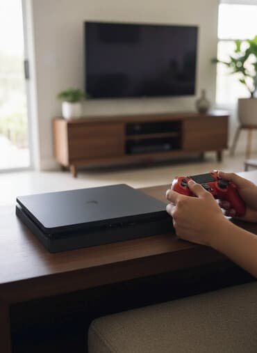 диски сони плейстейшен 4: Sony PlayStation 4 Slim + 2 геймпада DualShock 4 и зарядная станция 🎮 — 1