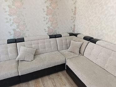 Мебель: Угловой диван, C подушками — 9