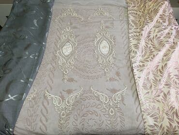 купить кресло кровать в бишкеке: Комплект штор, Жаккард, С тюлем в комплекте, Готовое изделие, Новый, Для зала — 23