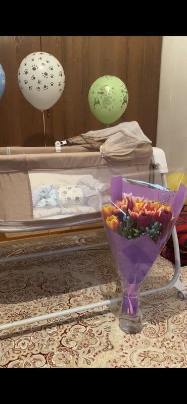 электронная кресло качалка для малыша: Люлька, Б/у, Колыбель, Качалка, Пластик, цвет - Бежевый, Самовывоз — 5