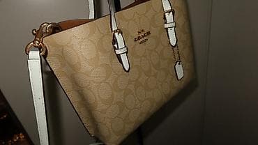 fabric case: Сумка Coach Signature Canvas Tote (малый формат) - Материал — 3