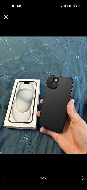 IPhone 15, Б/у, 128 ГБ, Черный, 74 % at lalafo.kg IPhone 15, Б/у, 128 ГБ, Черный, 74 %