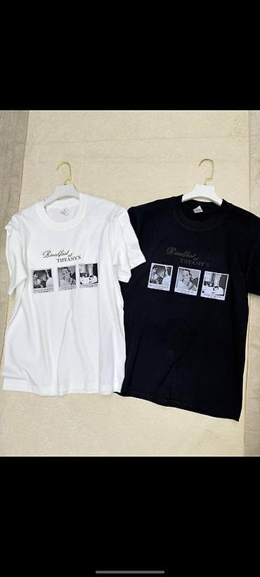 Футболки: Женские футболки с принтами - Базовые трикотажные футболки свободного — 3