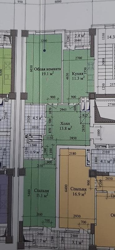 Батирлер: 2 бөлмө, 72 м², 3 кабат, Дизайнердик ремонт — 5