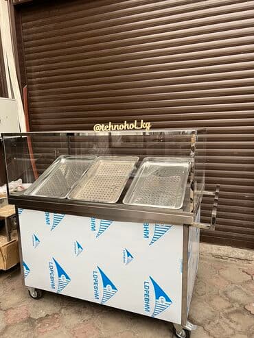 оборудование для пива на розлив: Витрина из нержавейки, тележки, столы стеллажи мойки, холодильные — 1