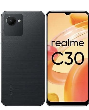 c30: Realme C30, Б/у, цвет - Черный — 1