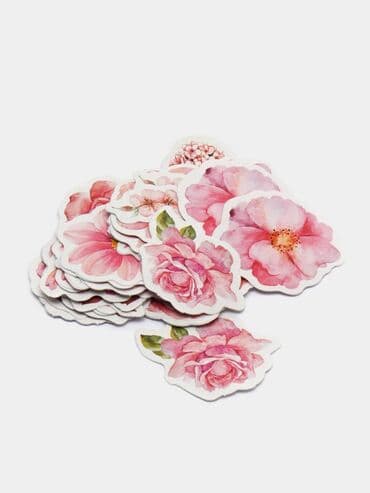 наклейки для девочек: Наклейки - стикеры с цветами и растениями для скрапбукинга (45 — 3