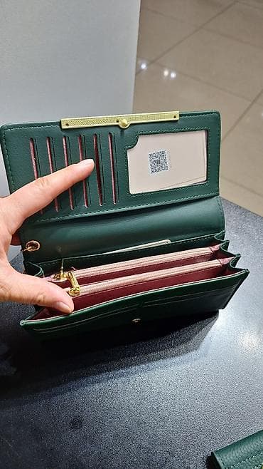 барсетка лакос: Кошелек, Экокожа, Женские — 2