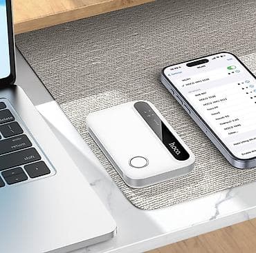 мини вайфай: Hoco. HI41, Wi-Fi 6 роутер, поддержка микро-сим карт, 2.4G — 2