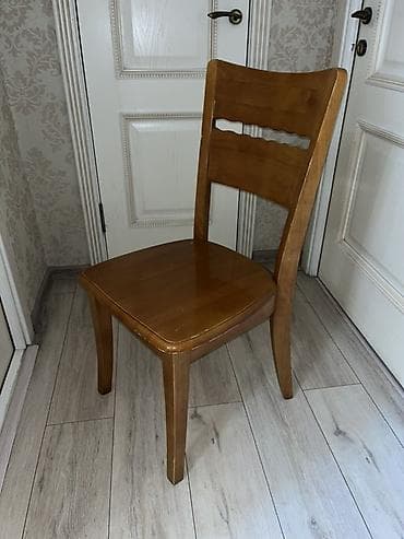 Отургучтар, табуреттер: Деревянные стулья классического дизайна (набор из 5 шт.) - Материал — 1