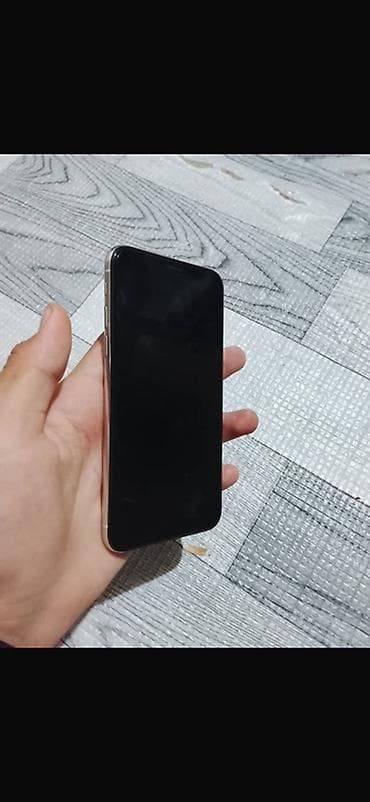 apple iphone: IPhone Xs, Б/у, 64 ГБ, Серебристый, Зарядное устройство, Чехол, 80 % — 2