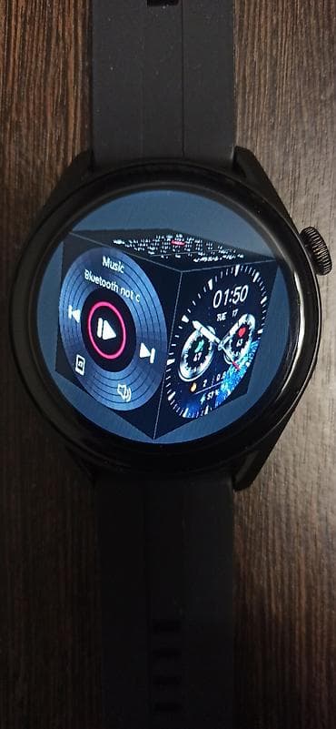 ми воч: Смарт-часы (круглый сенсорный дисплей) с ремешком из мягкого силикона — 2