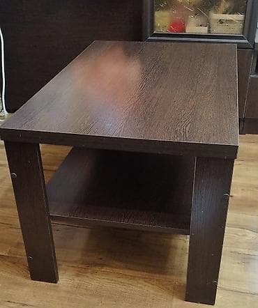 Детская мебель: Журнальный столик с полкой - Материал: ЛДСП с фактурой под темное — 2