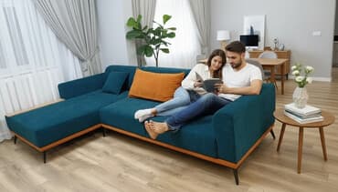 диваны угловые фото и цены: Угловой диван, C подушками, Трехместный — 1