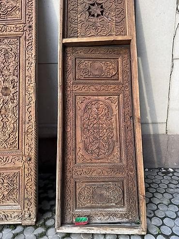 ягоды малины: Резные деревянные панели/дверные полотна ручной работы - Материал — 3