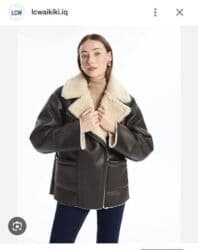 дордой женские куртки: Дубленка, Авиатор, Турция, Короткая модель, M — 1