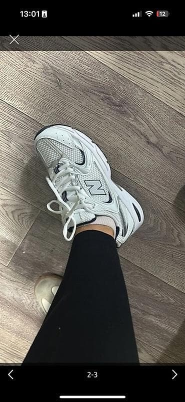 Мужские кроссовки, 40, New Balance, Б/у, цвет - Белый, Самовывоз — 1