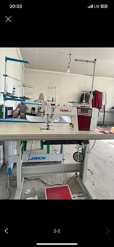 Промышленная швейная машина DUMA A7 на столе с приводом С Описание: -