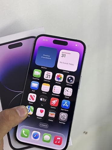 ipad mini: IPhone 14 Pro, Новый, 256 ГБ, Deep Purple, Коробка, В рассрочку, 92 % — 1