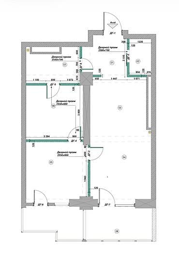сдаю коммерческое помещение: 2 комнаты, 65 м², 11 этаж, Готовая ПСО (под самоотделку) — 4
