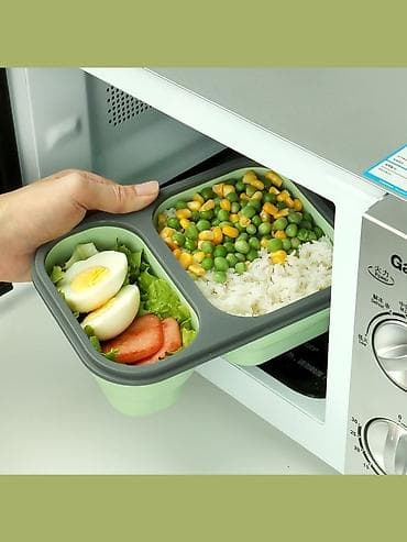 термо бокс: Пищевой контейнер, цвет - Зеленый, Платная доставка — 6