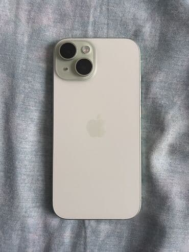 icloud iphone: IPhone 15, Б/у, 128 ГБ, Зеленый, Защитное стекло, Коробка, 87 % — 1